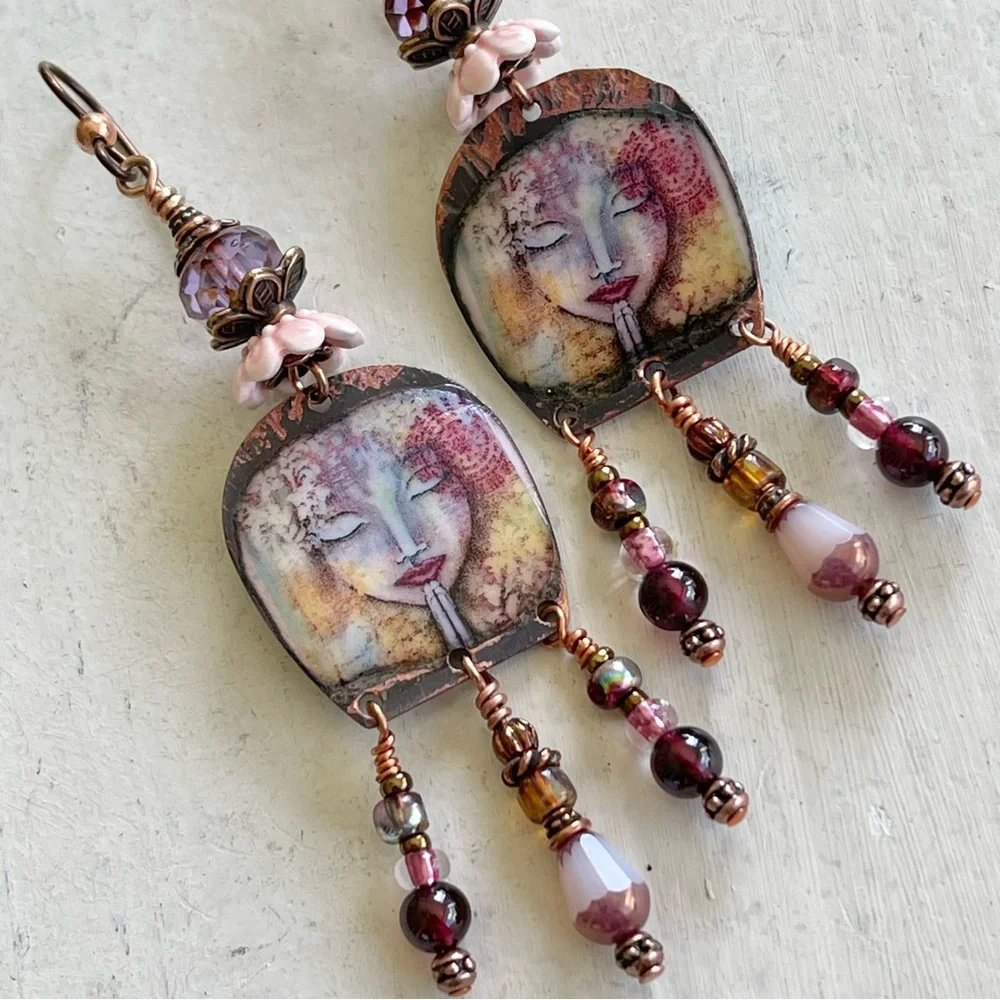 ARTISAN Earrings “Mindful Serenity” - Dangles - Picture 7 of 15